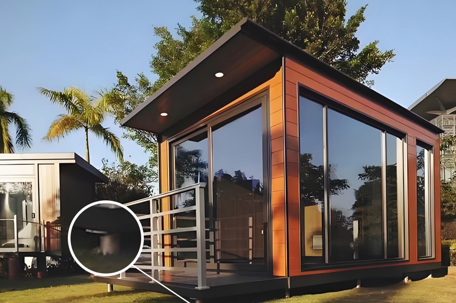 The mobile house spiral pile foundation project in Chicago, USA