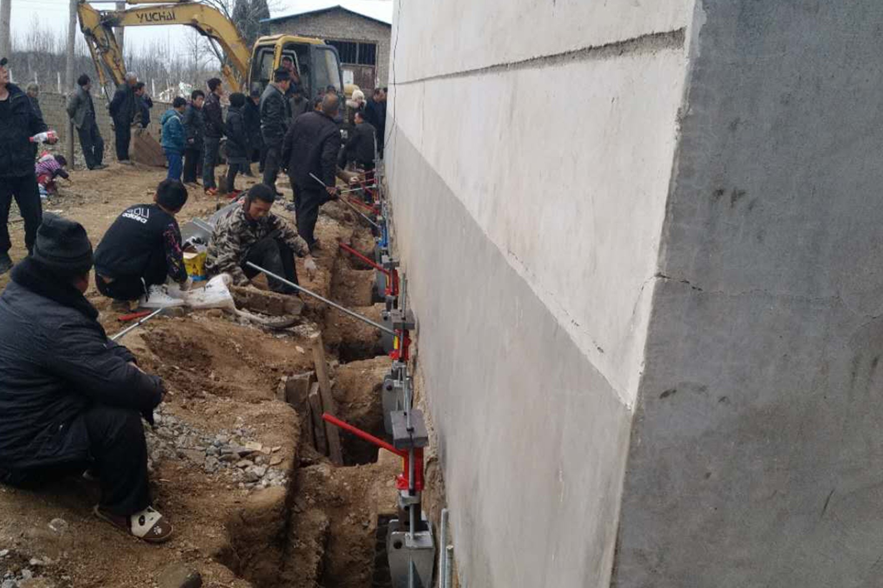 Foundation reinforcement of buildings in Taiwan region of China